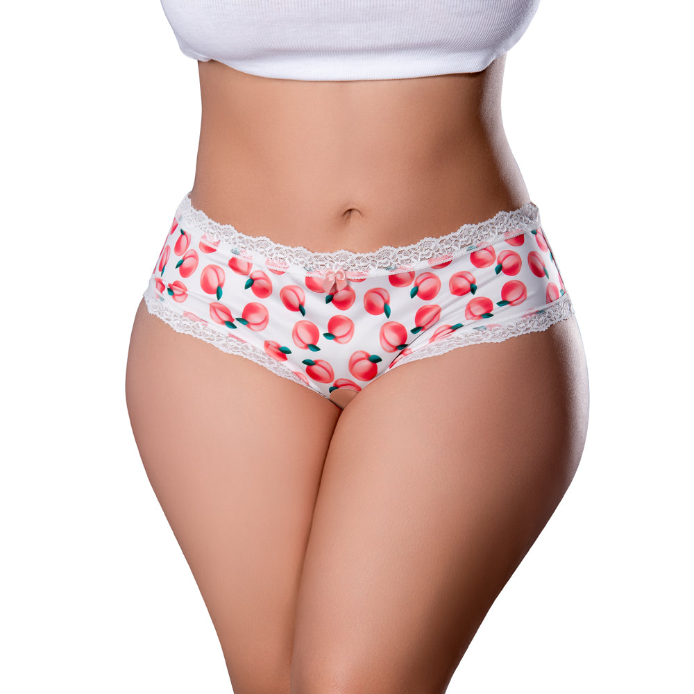 MS Sweet Treats CrotchBS&Lube Peach Q